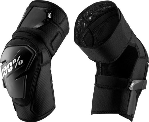 100% Knebeskyttere 100% FORTIS Knee Guard Sort str. L/XL (NY 2022)