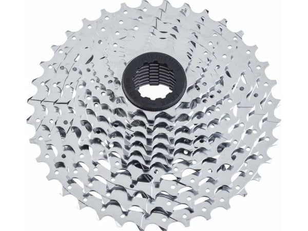 Microshift MICROSHIFT XLE 10-trinns kassett, stål, Shimano-kompatibel, 11-13-15-17-19-21-24-28-32-36, krom, (NY)