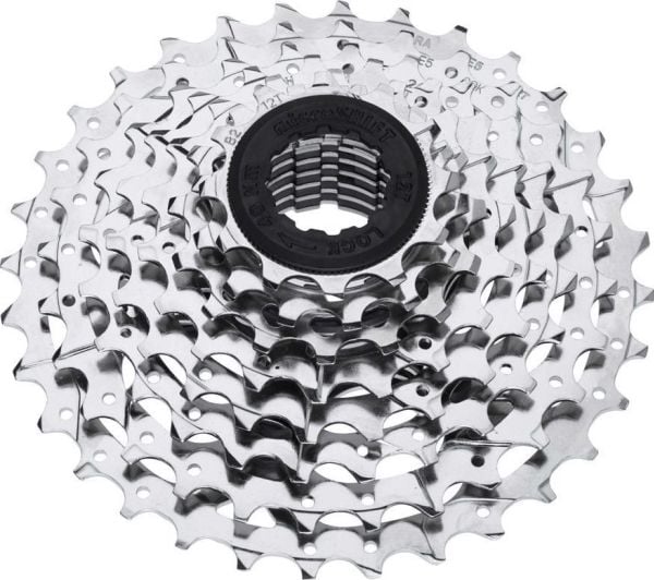 Microshift kassett MICROSHIFT MEZZO/R8 8-delt stål kompatibel med Shimano 11-13-15-18-21-24-28-32 nikkel (NEW)