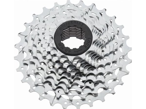 Microshift MICROSHIFT R10 10-trinns kassett, stål, Shimano-kompatibel, 11-12-13-14-15-17-19-21-24-28, krom (NY)