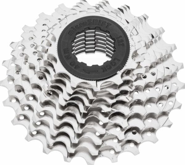 Microshift kassett MICROSHIFT R9 9-delt stål kompatibel med Shimano 11-12-13-15-17-19-21-23-25 nikkel (NY)