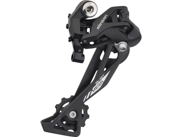 Microshift bakväxel MICROSHIFT XLE, 10 växlar, kompatibel med Shimano, långt sprint, max 36–42T, kapacitet 47T (NEW)