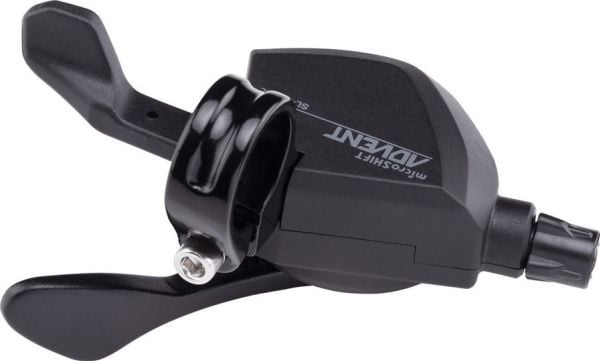 Microshift girspak MICROSHIFT ADVENT, venstre, 2. girrekke (2x9), ikke kompatibel med Shimano, Xpress Trigger, uten girindikator (NY)