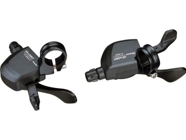 Microshift girspaker MICROSHIFT XLE, par, 10-delt (2x10), kompatibel med Shimano, Xpress Trigger, uten girindikator (NEW)