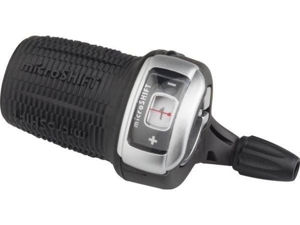 Microshift girspak Microshift, venstre, 3-radet, kompatibel med Shimano, Twist Shifter, friksjons-/optisk visning (NY)