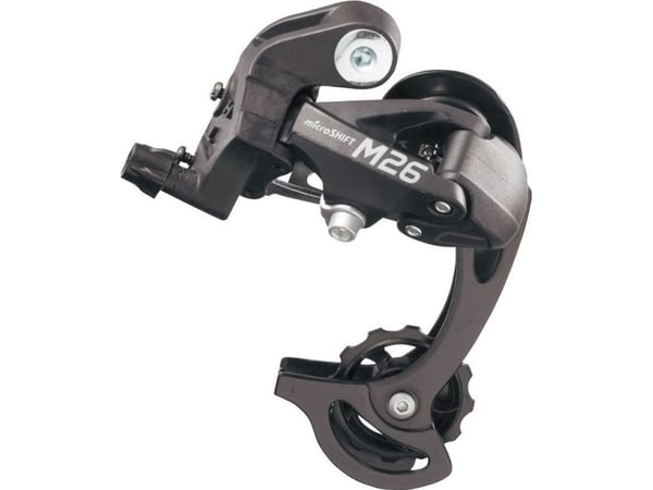 Microshift bakgir MICROSHIFT 7-8-delt (1/2x7/8), kompatibel med Shimano, kort bur, maks 28-36T, min 11-12T, kapasitet 39T (NEW)