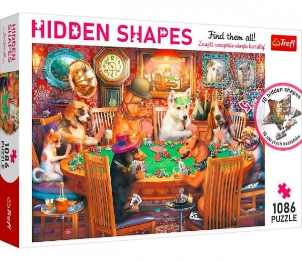 Trefl Puzzle piilotetut muodot peli-ilta 1086 palaa