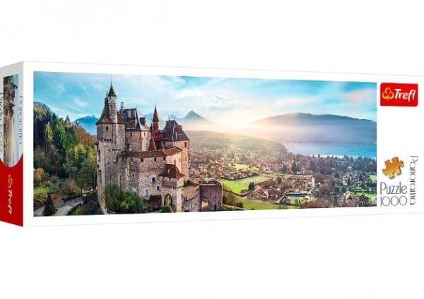 Palapeli 1000 elementtiä Panorama Menthon Castle Ranska