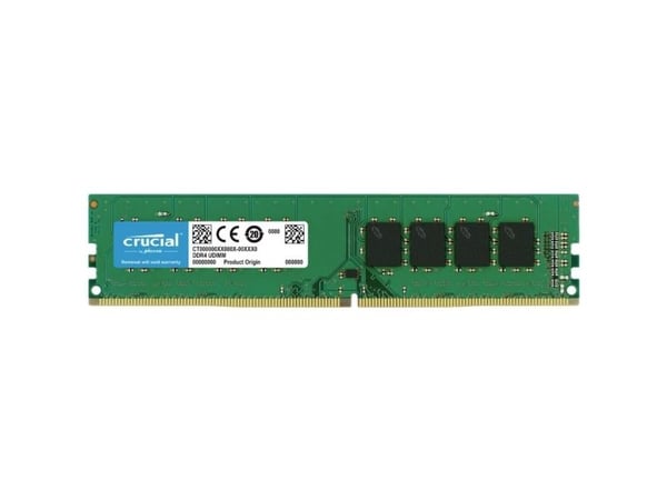 Crucial - DDR4 - sett - 64 GB: 2 x 32 GB - DIMM 288-pin - 3200 MHz / PC4-25600 - CL22 - 1.2 V - ikke-bufret - ikke-ECC