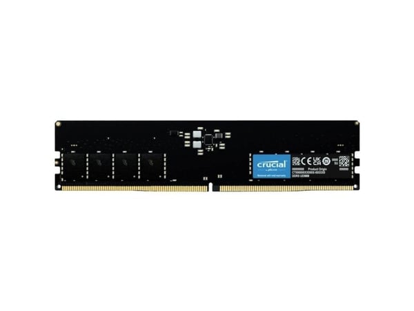 Crucial - DDR5 - modul - 16 GB - DIMM 288-pin - 4800 MT/s / PC5-38400 - CL40 - 1.1 V - ikke-bufret - ikke-ECC
