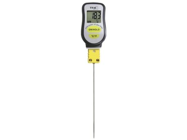 TFA Dostmann Indstikstermometer Måleområde temperatur -20 til 300 °C Sensortype K lynhurtig, med stiv sensor