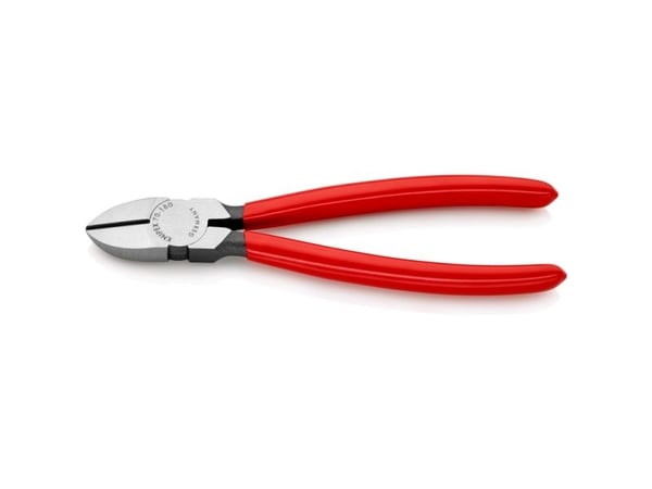Knipex 70 01 180, Diagonal tang, Kromvanadiumstål, Plast, Rød, 180 mm, 200 g