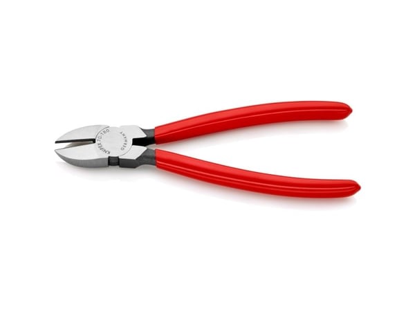 Knipex 70 01 180, Diagonal tang, Kromvanadiumstål, Plast, Rød, 180 mm, 200 g