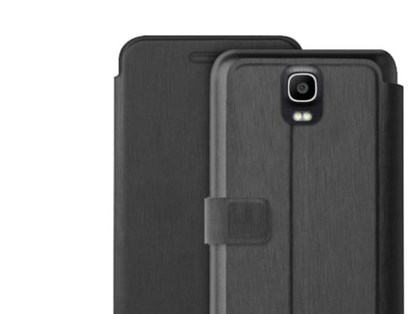 Huawei Y360 Eco-Leath. Cover w/Flip/CardSlot Black