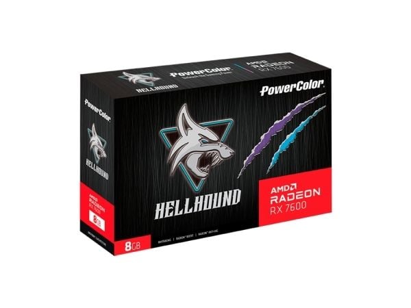 NÄYTÖNOHJAIN POWERCOLOR RX 7600 HELLHOUND 8G OC
