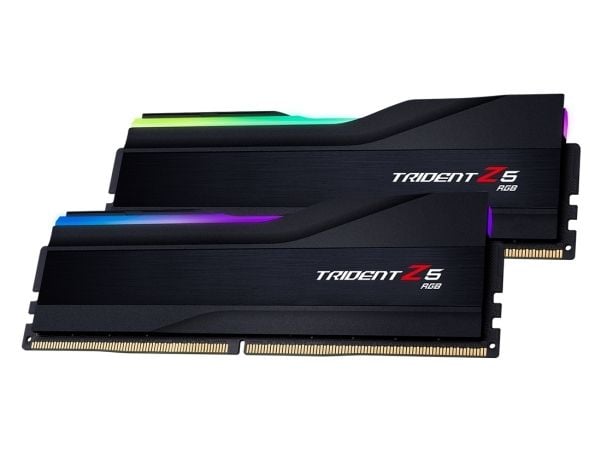 G.Skill Trident Z5 RGB - DDR5 - sett - 48 GB: 2 x 24 GB - DIMM 288-pin - 6800 MHz / PC5-54400 - CL34 - 1.35 V - ikke-bufret - on-die ECC - matt svart