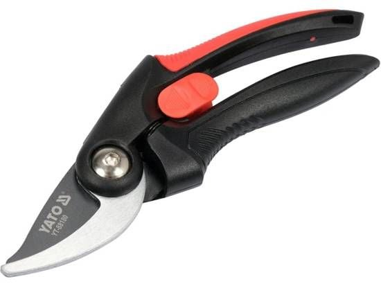 Yato YT-88180, Forbigang, Termoplastisk gummi (TPR), Sort, Rød, Kull stål, Svart/rustfritt stål, 208 mm
