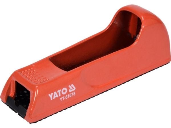 Yato YT-61678, Rasp, Klämmapp, Gjuten aluminium, Laminat, Icke-järnmetaller, Stål, Trä, Stål, Röd, 14 cm