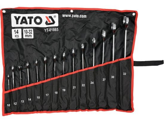 YATO FLAT-ANKKURIN AVAIMET 10-32mm 14kpl.