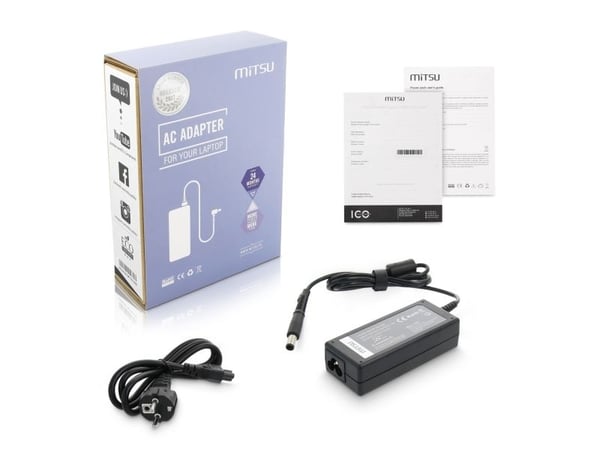 Mitsu lader/strømforsyning 19,5v 3,33a (7,4x5,0 pin) - HP