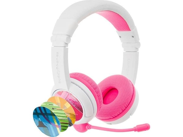 Onanoff hodetelefoner for barn | hjemmeundervisning | Bluetooth| rosa
