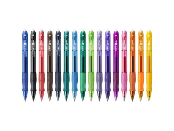 BIC VELOCITY - Rulleballpenn - svart - gelblekk - 0.7 mm - medium - retraktil (en pakke 12)