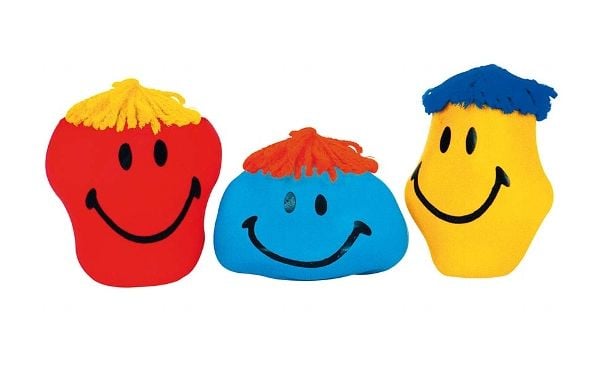 Goki Squeeze-me stretchy balloon funny faces, 3 vuosi/vuosia, Muovi, Valikoidut värit
