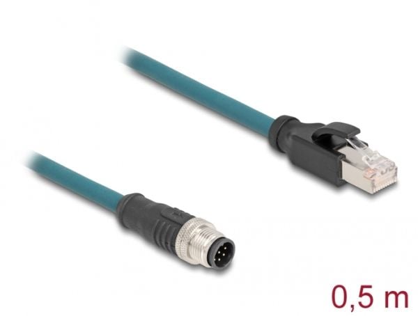 DeLOCK 60075, M12, RJ-45, 0,5 m, Lajittelu, Turkki