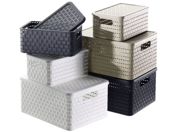 Rotho COUNTRY, 6 l, Rektangulær, Plast, Hvit, 280 mm, 185 mm