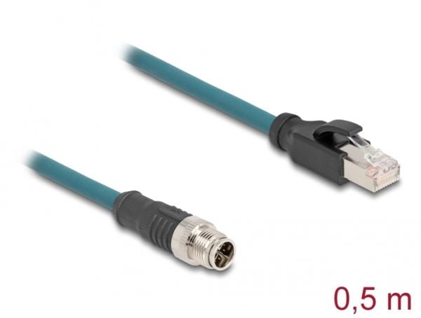 DeLOCK 60077, M12, RJ-45, 0,5 m, Lajittelu, Turkki