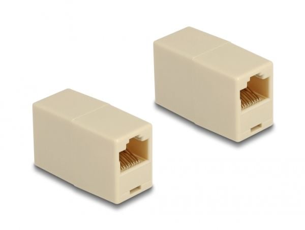 Delock-sovitin RJ45-liittimestä RJ45-liittimeen UTP beige