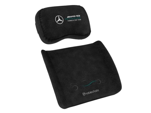 noblechairs Mercedes-AMG Petronas F1 Team, Putesett, Sort, 2 stykker, EPIC, ICON, and HERO