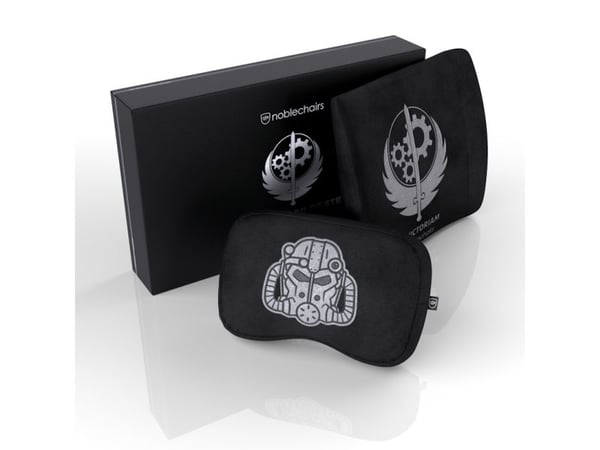 noblechairs Brotherhood of Steel, Nakkepute/korsryggpute, Sort, 2 stykker