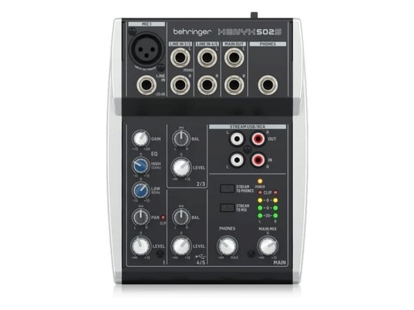 Behringer Xenyx 502S, 2 kanavaa, 8 W, musta, Hopea