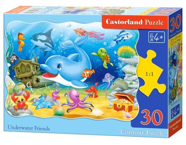 Castorland 30 stykker Dolphin og venner