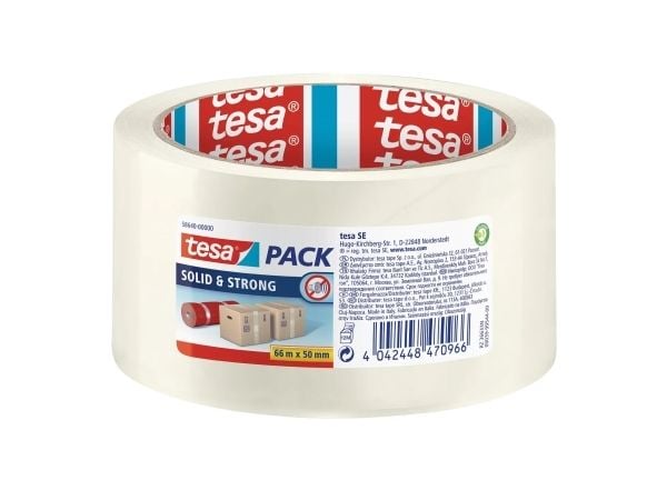 TESA 58640, Transparent, Förpackning, Metall, PVC, Polykarbonat, Polypropylen, Trä, Slät, UV-beständig, 66 m