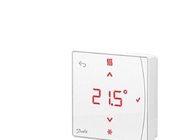 Danfoss Icon2 RT trådløs rumtermostat m/display og infrarød gulvsensor t/montering