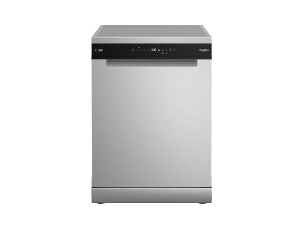 Whirlpool MaxiSpace W7F HP43 X, Frittstående, Full størrelse (60 cm), Rustfritt stål, Svart, Berøringskontroll, 1,3 m