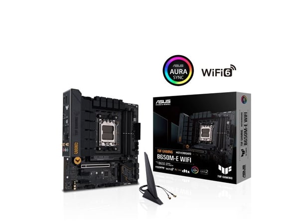ASUS TUF GAMING B650M-E WIFI - Hovedkort - micro ATX - Socket AM5 - AMD B650 Chipset - USB-C 3.2 Gen 2x2, USB 3.1 Gen 2, USB 3.2 Gen 2, USB-C 3.2 G...