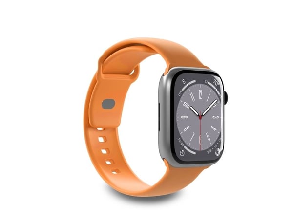 PURO ICON - Elastisk bånd for Apple Watch 42/44/45/49 mm (S/M & M/L) (Aprikos)