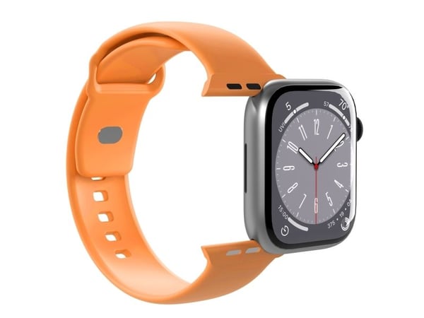PURO ICON - Elastisk bånd for Apple Watch 42/44/45/49 mm (S/M & M/L) (Aprikos)