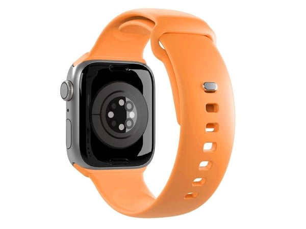 PURO ICON - Elastisk bånd for Apple Watch 42/44/45/49 mm (S/M & M/L) (Aprikos)