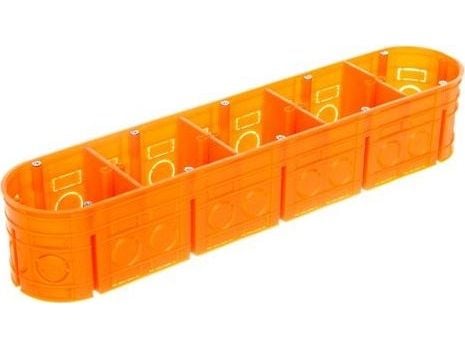 Simet 5-pistorasia Multiwall M5X60F 60mm oranssi (33172008)