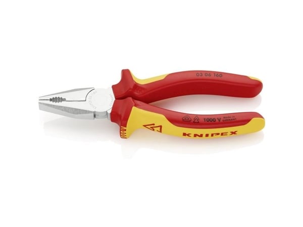 Knipex 03 06 160 VDE Yhdistelmäpihdit 160 mm DIN ISO 5746, DIN EN 60900