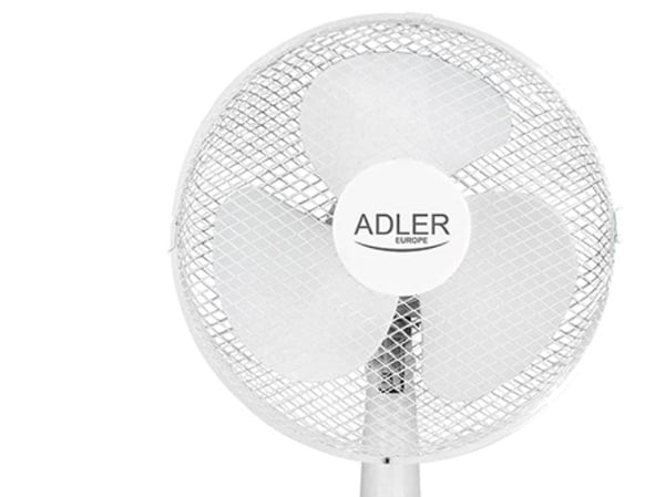Adler AD 7304, Hvit, Bord, 43,5 dB, 40 cm, 90°, 55 W
