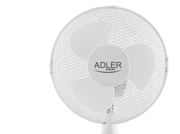 Adler AD 7302, Husholdningsvifte, Hvit, Gulv, Bord, 56 dB, 23 cm, 840 m³/t