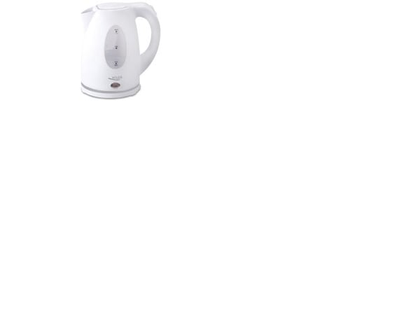 Adler AD1207, 1,5 l, 2000 W, Vit, Vattennivå indikator, Sladdlös, Filtrering