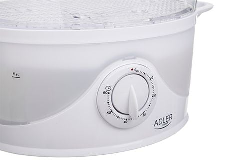 Adler AD 633, 3 kurver, Hvit, Frittstående, Rotasjon, Front, 9 l