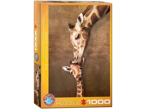 puslespill 1000 giraffkyss 6000-0301