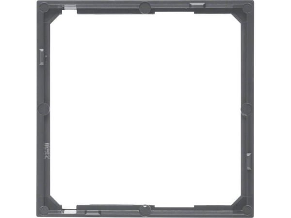 Berker 11091606, Musta, Ruuviton, Berker, Matta, 50 x 50 mm, 10 kpl